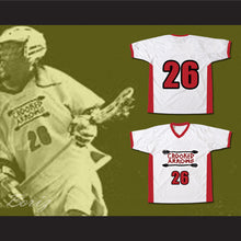 Load image into Gallery viewer, Jimmy Silverfoot 26 Crooked Arrows White Lacrosse Jersey Crooked Arrows