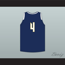 Load image into Gallery viewer, Evan Mobley 4 Rancho Christian School Eagles Navy Blue Basketball Jersey 1