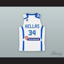 Load image into Gallery viewer, Giannis Antetokounmpo 34 Greece White Basketball Jersey