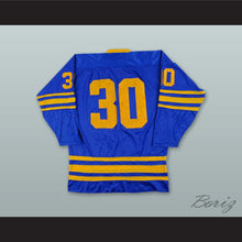 Load image into Gallery viewer, Hamilton Fincups 30 Blue Hockey Jersey