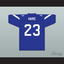 Load image into Gallery viewer, Harlan Haire 23 Liberty Christian School Warriors Blue Football Jersey