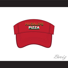 Load image into Gallery viewer, Hugalo&#39;s Pizza Logo 3 Red Baseball Visor Hat
