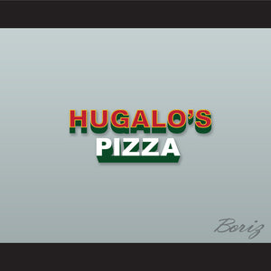Ricky Bobby Hugalo's Pizza Logo 3 White Polo Shirt