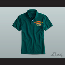 Load image into Gallery viewer, Ricky Bobby Hugalo&#39;s Pizza Logo 4 Dark Green Polo Shirt