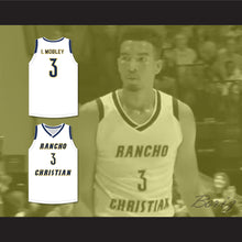Load image into Gallery viewer, Isaiah Mobley 3 Rancho Christian School Eagles White Basketball Jersey 2