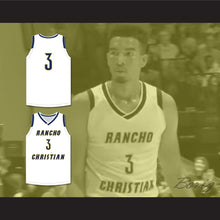 Load image into Gallery viewer, Isaiah Mobley 3 Rancho Christian School Eagles White Basketball Jersey 1