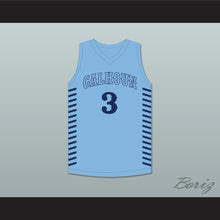 Load image into Gallery viewer, JD Davison 3 Calhoun High School Tigers Light Blue Basketball Jersey 2