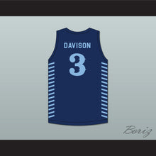 Load image into Gallery viewer, JD Davison 3 Calhoun High School Tigers Navy Blue Basketball Jersey 2
