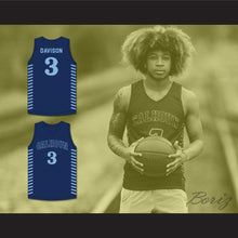 Load image into Gallery viewer, JD Davison 3 Calhoun High School Tigers Navy Blue Basketball Jersey 2