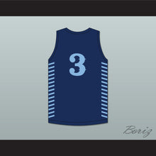 Load image into Gallery viewer, JD Davison 3 Calhoun High School Tigers Navy Blue Basketball Jersey 1