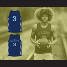 Load image into Gallery viewer, JD Davison 3 Calhoun High School Tigers Navy Blue Basketball Jersey 1