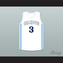Load image into Gallery viewer, JD Davison 3 Calhoun High School Tigers White Basketball Jersey 1