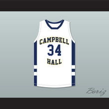 Load image into Gallery viewer, Jabari Walker 34 Campbell Hall School Vikings White Basketball Jersey 1