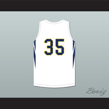 Load image into Gallery viewer, Jabari Walker 34 Campbell Hall School Vikings White Basketball Jersey 3