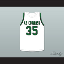 Load image into Gallery viewer, Jabari Walker 35 AZ Compass Prep Dragons White Basketball Jersey 1
