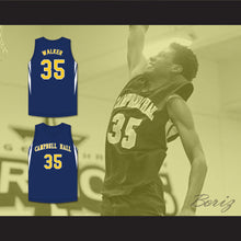 Load image into Gallery viewer, Jabari Walker 34 Campbell Hall School Vikings Navy Blue Basketball Jersey 2