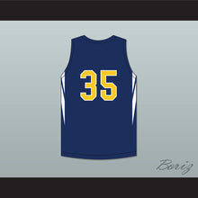 Load image into Gallery viewer, Jabari Walker 34 Campbell Hall School Vikings Navy Blue Basketball Jersey 1