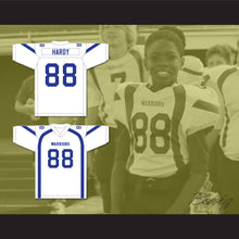 Load image into Gallery viewer, Jason Hardy 88 Liberty Christian School Warriors White Football Jersey