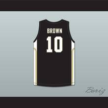 Load image into Gallery viewer, Kendall Brown 10 East Ridge High School Raptors Black Basketball Jersey 2