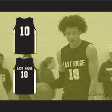 Load image into Gallery viewer, Kendall Brown 10 East Ridge High School Raptors Black Basketball Jersey 1