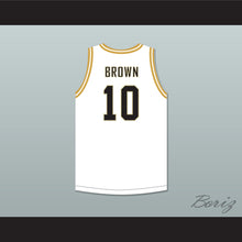 Load image into Gallery viewer, Kendall Brown 10 East Ridge High School Raptors White Basketball Jersey 2