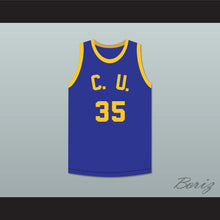Load image into Gallery viewer, Leroy "Hustler" Monroe 35 Cadwallader University Blue Basketball Jersey Fast Break
