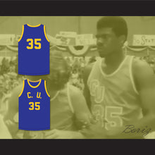 Load image into Gallery viewer, Leroy "Hustler" Monroe 35 Cadwallader University Blue Basketball Jersey Fast Break