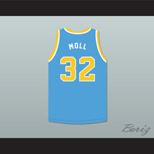 Load image into Gallery viewer, Moll 32 Cadwallader University Light Blue Basketball Jersey Fast Break