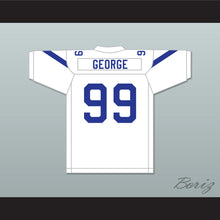 Load image into Gallery viewer, Nate George 99 Liberty Christian School Warriors White Football Jersey