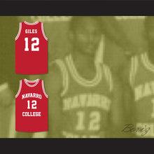 Load image into Gallery viewer, Cameron Giles 12 Navarro College Red Basketball Jersey