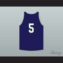 Load image into Gallery viewer, Ryan Rollins 5 Dakota High School Cougars Navy Blue Basketball Jersey 1