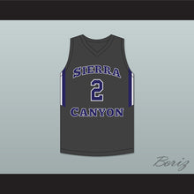 Load image into Gallery viewer, Scotty Pippen Jr 2 Sierra Canyon School Trailblazers Charcoal Gray Basketball Jersey 2