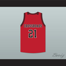 Load image into Gallery viewer, Shaqir O'Neal 21 Crossroads School Roadrunners Red Basketball Jersey 2