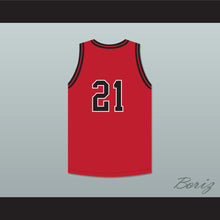 Load image into Gallery viewer, Shaqir O'Neal 21 Crossroads School Roadrunners Red Basketball Jersey 1