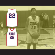 Load image into Gallery viewer, Shaqir O'Neal 22 Crossroads School Roadrunners White Basketball Jersey 1