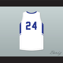 Load image into Gallery viewer, Shaqir O'Neal 24 Creekside Christian Academy Cougars White Basketball Jersey 1