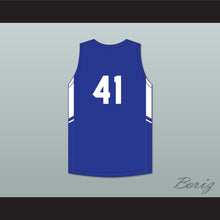 Load image into Gallery viewer, Shaqir O'Neal 41 Creekside Christian Academy Cougars Blue Basketball Jersey 1
