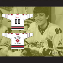 Load image into Gallery viewer, Spear Kozak 00 Mr. Lumber Minor Bantam All Stars White Hockey Jersey Hockey Night TV Movie