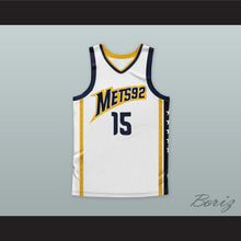 Load image into Gallery viewer, Steeve Ho You Fat 15 Metropolitans 92 White Basketball Jersey 1