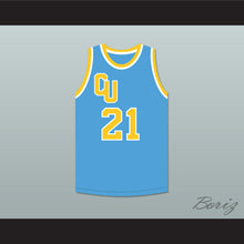 Load image into Gallery viewer, Tommy "Preacher" White 21 Cadwallader University Light Blue Basketball Jersey Fast Break