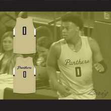 Load image into Gallery viewer, Trevor Keels 0 Paul VI Catholic High School Panthers Old Gold Basketball Jersey 1