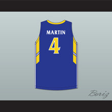 Load image into Gallery viewer, Tyrese Martin 4 William Allen High School Canaries Blue Basketball Jersey 2