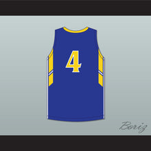 Load image into Gallery viewer, Tyrese Martin 4 William Allen High School Canaries Blue Basketball Jersey 1