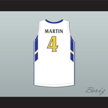 Load image into Gallery viewer, Tyrese Martin 4 William Allen High School Canaries White Basketball Jersey 2
