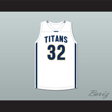 Load image into Gallery viewer, Vince Williams Jr 32 St. John's Jesuit High School and Academy Titans White Basketball Jersey 2