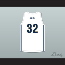 Load image into Gallery viewer, Vince Williams Jr 32 St. John's Jesuit High School and Academy Titans White Basketball Jersey 1
