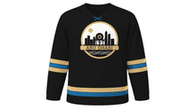 Load image into Gallery viewer, Abu Dhabi Original Hockey Jersey in Black, front view – custom name and number