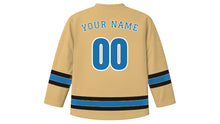 Load image into Gallery viewer, Abu Dhabi Original Hockey Jersey in Sand Gold, back view with your name and number