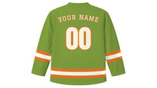 Load image into Gallery viewer, Abuja Original Hockey Jersey in Savanna Green, back view with your name and number