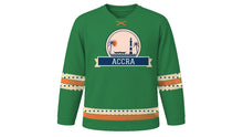 Load image into Gallery viewer, Accra Original Hockey Jersey in Coconut Green, front view – custom name and number